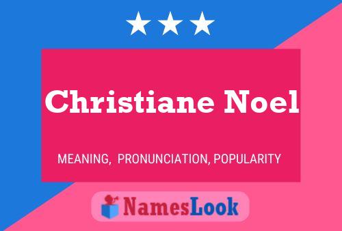 ملصق اسم Christiane Noel