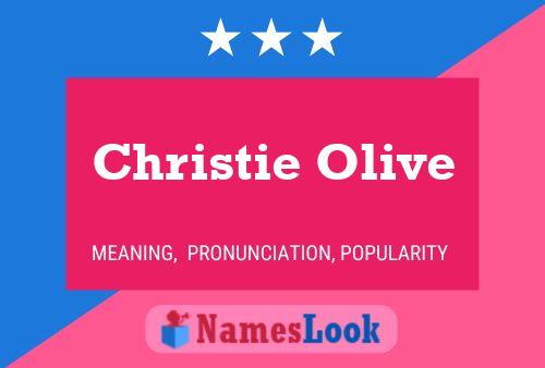 ملصق اسم Christie Olive