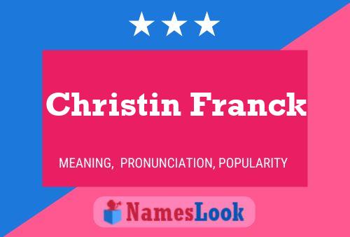 ملصق اسم Christin Franck