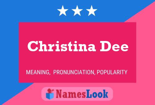 ملصق اسم Christina Dee