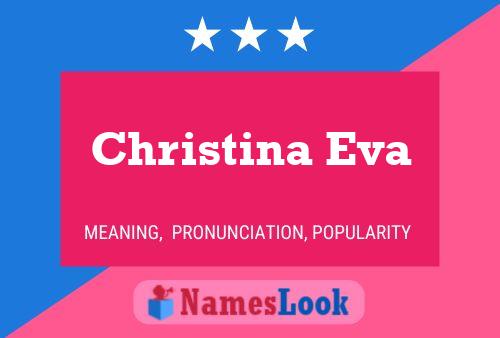 ملصق اسم Christina Eva