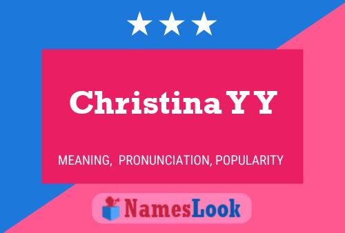 ملصق اسم Christina Y Y