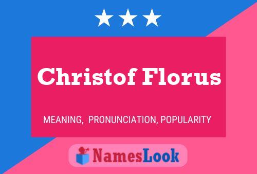 ملصق اسم Christof Florus