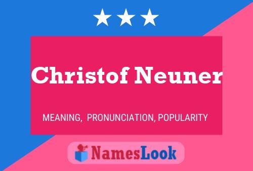 ملصق اسم Christof Neuner