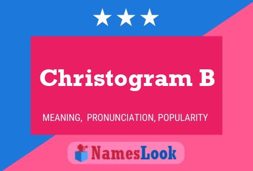 ملصق اسم Christogram B