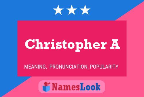 ملصق اسم Christopher A