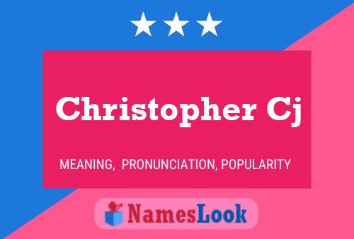 ملصق اسم Christopher Cj