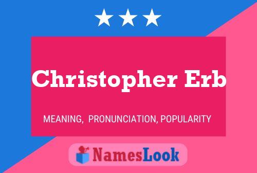 ملصق اسم Christopher Erb