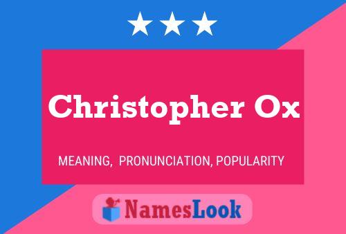 ملصق اسم Christopher Ox