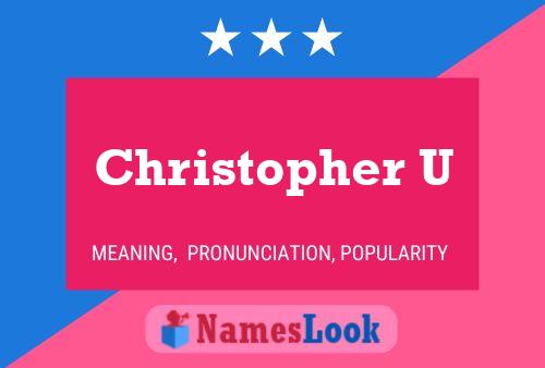 ملصق اسم Christopher U