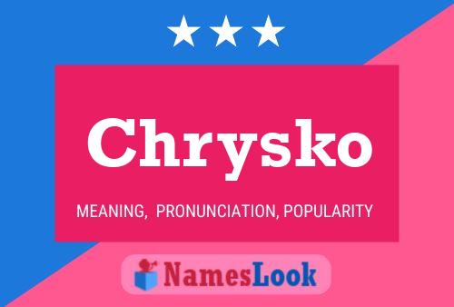 ملصق اسم Chrysko