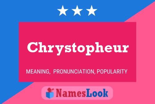 ملصق اسم Chrystopheur