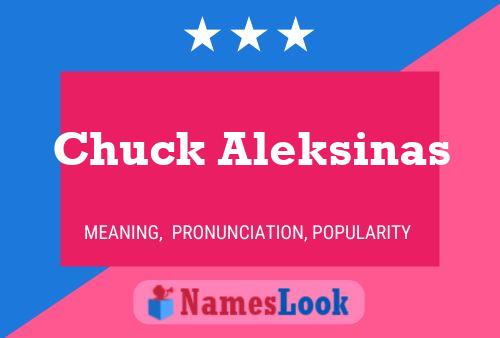 ملصق اسم Chuck Aleksinas