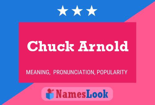 ملصق اسم Chuck Arnold