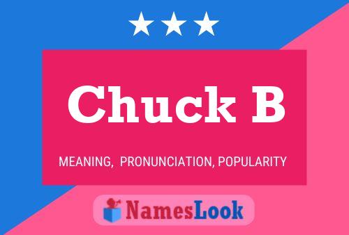 ملصق اسم Chuck B