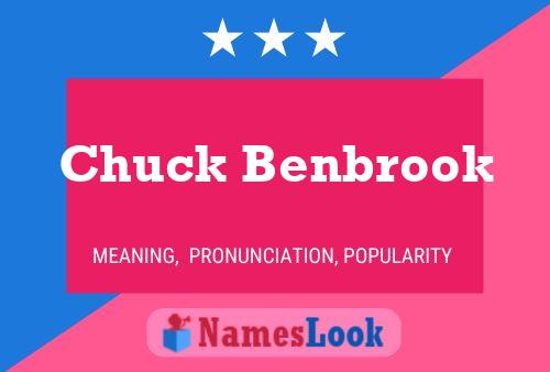 ملصق اسم Chuck Benbrook