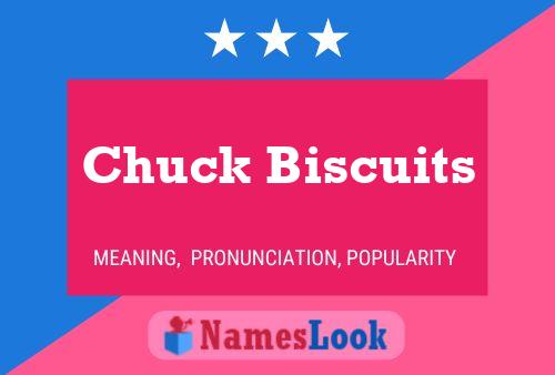 ملصق اسم Chuck Biscuits