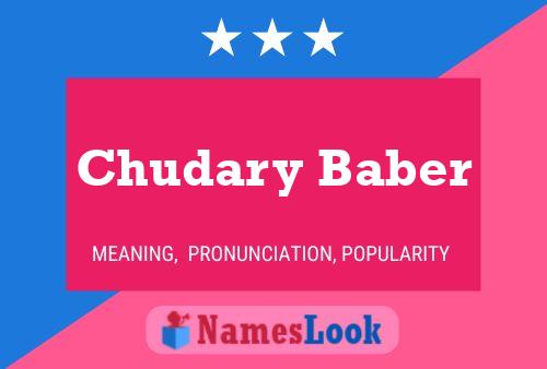 ملصق اسم Chudary Baber