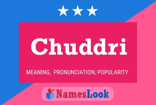 ملصق اسم Chuddri