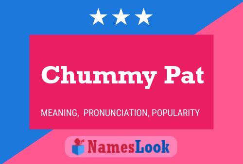 ملصق اسم Chummy Pat