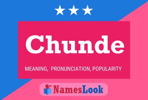 ملصق اسم Chunde