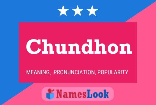 ملصق اسم Chundhon