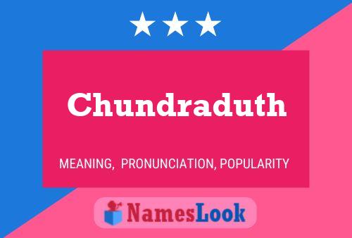 ملصق اسم Chundraduth