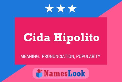 ملصق اسم Cida Hipolito