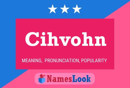 ملصق اسم Cihvohn