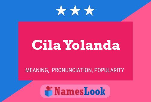 ملصق اسم Cila Yolanda