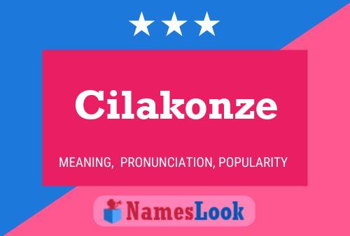 ملصق اسم Cilakonze