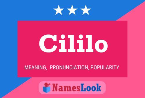 ملصق اسم Cililo