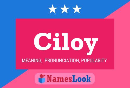 ملصق اسم Ciloy