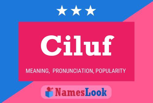 ملصق اسم Ciluf