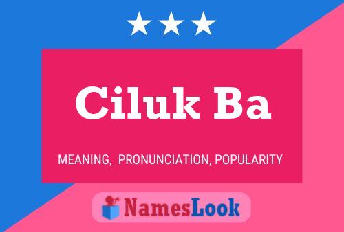 ملصق اسم Ciluk Ba