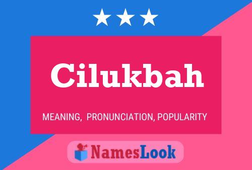 ملصق اسم Cilukbah