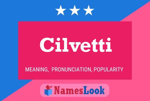 ملصق اسم Cilvetti