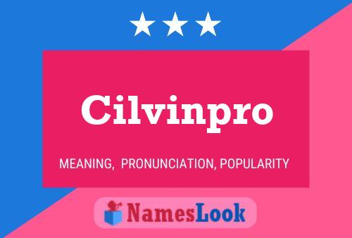 ملصق اسم Cilvinpro