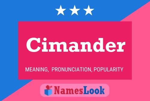 ملصق اسم Cimander