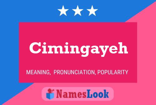 ملصق اسم Cimingayeh