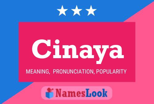 ملصق اسم Cinaya