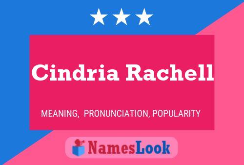 ملصق اسم Cindria Rachell