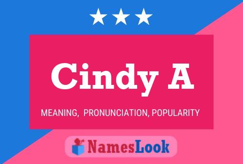 ملصق اسم Cindy A