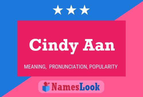 ملصق اسم Cindy Aan