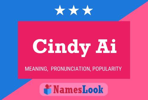 ملصق اسم Cindy Ai