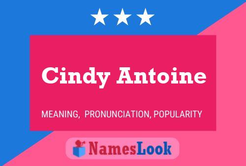 ملصق اسم Cindy Antoine