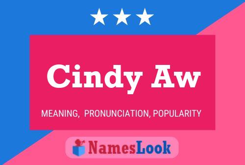 ملصق اسم Cindy Aw