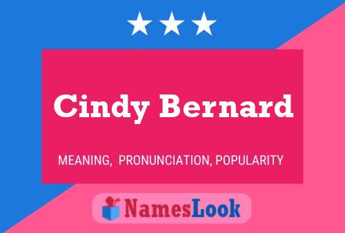 ملصق اسم Cindy Bernard