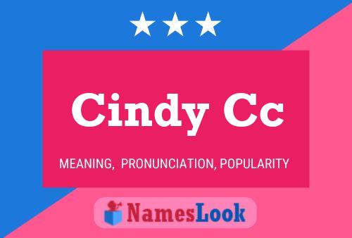 ملصق اسم Cindy Cc