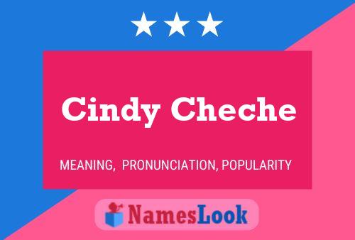 ملصق اسم Cindy Cheche